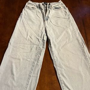 BDG (URBAN OUTFITTERS) HIGH AND WIDE JEANS, SIZE 27